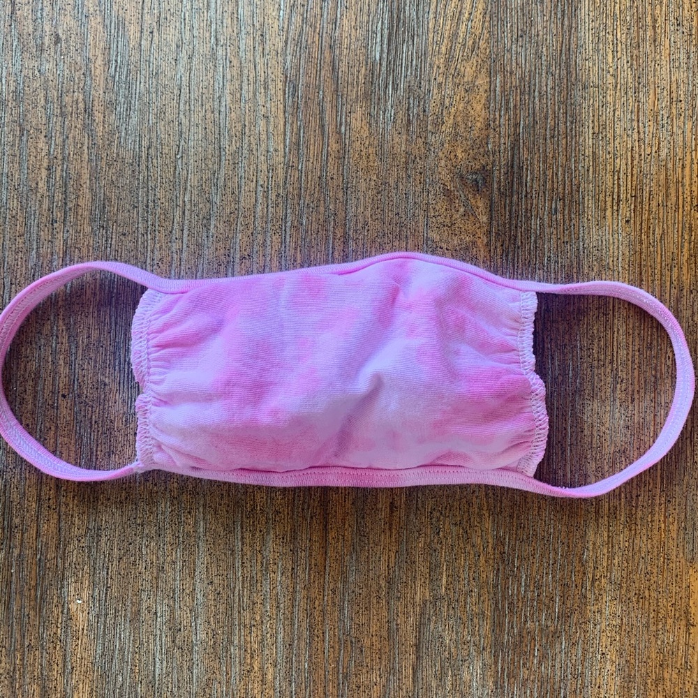 💗pink tie dye mask💗
